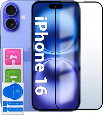 Zdjęcie produktu dla SZKŁO HARTOWANE do iPhone 16 PEŁNE NA CAŁY EKRAN 5D SZYBKA