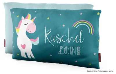 Produktbild von Kissen Zoo Freunde Unicorn Einhorn 25x40cm Geschenk für Dich