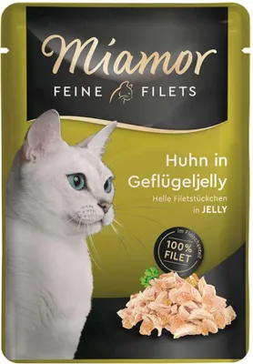 Produktbild von Miamor - Feine Filets Pouch 24x100g | Huhn in Geflügeljelly