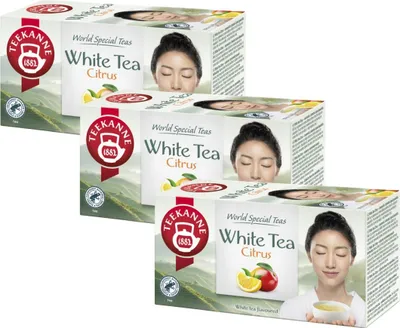 Produktbild von Teekanne Weißer Tee Zitrone Mango 3x 20 Teebeutel - Weisser Tee Citrus
