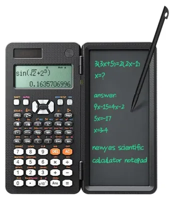 Immagine prodotto di Calcolatrice scientifica con display a lavagna/cancellabile per scrivere e