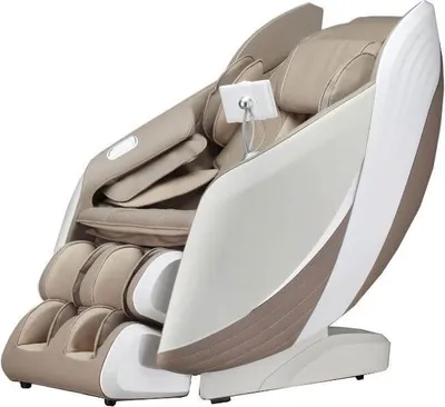 Produktbild von Home Deluxe – Massagesessel HYLOS – Farbe: Khaki, Maße: 150x77x123cm, Leistung: 160W, inkl. Shiatsu, Zero Gravity, Sprachsteuerung, Fußmassage, Bluetooth I Entspannungssessel Massagestuhl Relaxsessel