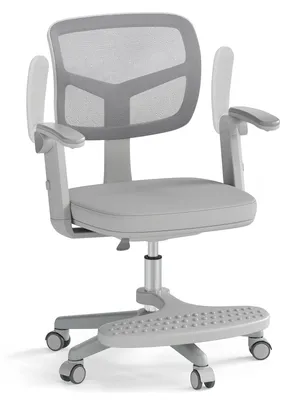Immagine prodotto di Sedia da scrivania per bambini, altezza regolabile 41-52 cm, grigia