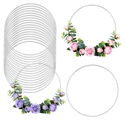 Produktbild von 20 Metall-Bastelringe, 20 cm, Rahmen für DIY-Projekte