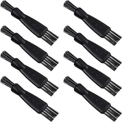 Produktbild von 16Stück Rasierpinsel Reinigungsbürste Elektrischer Doppelseitiger Trimmer Rasierpinsel Reinigung Set Nylon Borsten PP Griff