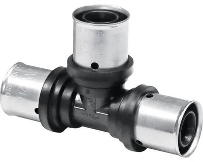 Obrázek produktu pro Pipetec PPSU lisovací T-kus na všech stranách 16 x 2 mm pro hliníkovou vícevrstvou trubku : 16 x 2 mm Velikost: 16 x 2 mm