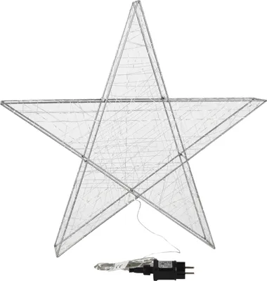 Produktbild von Weihnachtsbeleuchtung LED Stern Weihnachtsstern Deko Metalldraht 190 LED`s