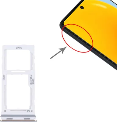 Produktbild von Dual Sim + Micro SD Karten Halter Adapter für Samsung Galaxy M52 5G Weiß