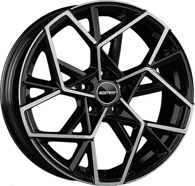 Immagine prodotto di Cerchi in lega GMP CARTESIO 7x17 4x100 ET 38 BLACK DIAMOND