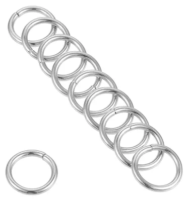O-Ringe, multifunktional, Silber, 10 mm, 20 Stück
