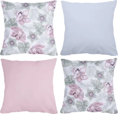 Produktbild von Amilian 4er Set Dekokissen mit Füllung 50x50 cm 20x20 inch, Zierkissen, Sofakissen mit Kissenbezug für Schlafzimmer Wohnzimmer Kinderzimmer