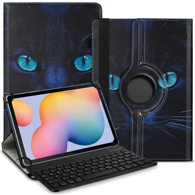 Produktbild von Tablet Tasche Tastatur für Samsung Galaxy Tab S11 S10 S9 FE Hülle Schutzhülle BluetoothFarbe Uni 360 Taschen:Motiv 10