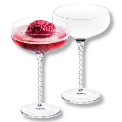 Produktbild von Wilmax Champagnerflöte 300 ml Kristallglas Transparent 2er Set WL-888105/2C