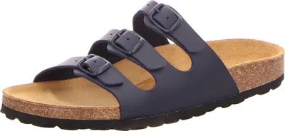 Produktbild von SCHUH OKAY Damen-Bio-Pantolette mit Tieffußbett Blau, Farbe:blau, EU Größe:39