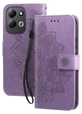 Obrázek produktu pro Pouzdro Avizar pro telefon Xiaomi Redmi 17, obal s motivem mandaly a stojánkem, fialové barvy