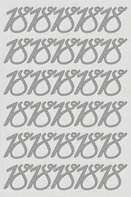 Produktbild von ROESSLER PAPIER Peel Off Sticker 18 silber