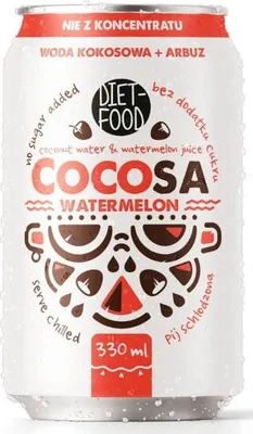 WODA KOKOSOWA Z SOKIEM Z ARBUZA 330 ml - DIET-FOOD (COCOSA)