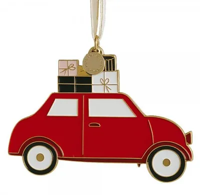 Produktbild von Eulenschnitt Christbaumschmuck Weihnachtsauto