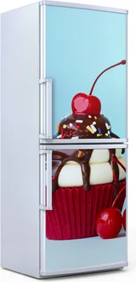 Produktbild von Kühlschrankdekoration 70x180 cm Aufkleber auf dem Kühlschrank - Cupcake Eiscreme