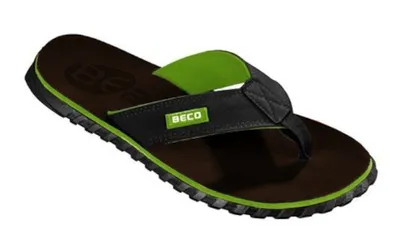 Produktbild von Beco Herren Flip-Flops | Grün/Schwarz - 42