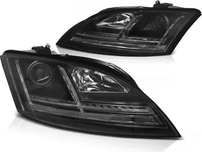 Produktbild von XENON LED Tagfahrlicht Scheinwerfer passend für Audi TT 8J 06-10 schwarz