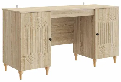 Obrázek produktu pro vidaXL Psací stůl s policí Sonoma 142,5 x 50 x 75 cm, dřevotříska