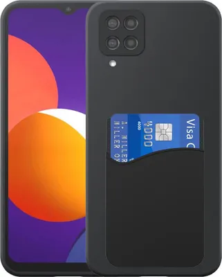 Zdjęcie produktu dla Etui na telefon Samsung Galaxy S23 FE z silikonowym uchwytem na kartę - elastyczne etui na tył z silikonu TPU z silikonowym uchwytem na kartę - czarne - Smartphonics
