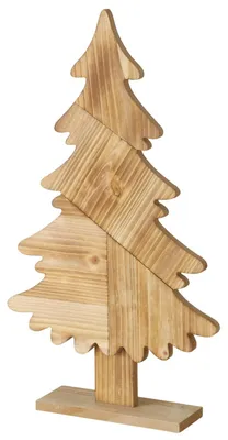 Produktbild von Deko-Aufsteller Darjan H50cm aus Holz braun Tanne Weihnachts-Baum Advent X-Mas