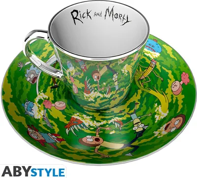 Produktbild von RICK AND MORTY - Mirror Tasse/Becher & plate set - Portal