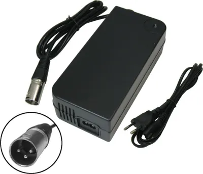 Produktbild von eBike Netzteil 42V 3A Schnell-Ladegerät für 36V Akkus mit 18,5mm x 15,5mm 3pin XLR Anschluss Stecker ersetzt HP1202L3 für Prophete Alu Trecking Phylion Aldi Lidl MiFa Cyco Curtis und McKenzie e-Bikes