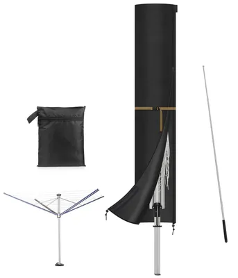 Produktbild von Wäschespinne-Schutzhülle - Mit Reißverschluss und wasserdichtem Material - Für Wäscheschirme und Sonnenschirme bis Ø 300 cm - 170x32 cm