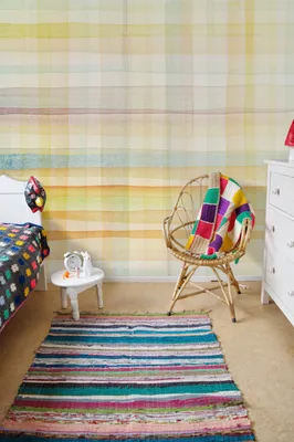 Produktbild von Coloray Fototapete 416x254 cm An Einer Wand Latex Latextapete -  Linien Grillfischer Regenbogen