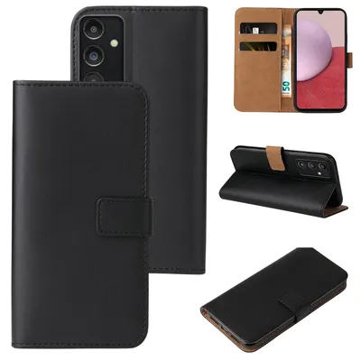 Produktbild von Handyhülle für Samsung Galaxy A14 / A14 5G Klapphülle Bookcase Flip Cover Hülle Handy Tasche Etui Farbe: Schwarz
