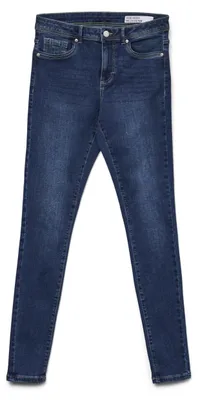 Productafbeelding van Vero Moda 10333064_2114_59_1000, Jeans, Dames, Donkerblauw, XS, Maximale krimp: 5%; Wassen met soortgelijke kleuren, Ophangen om te drogen, Gebruik geen bleekmiddel
