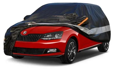 Image de Housse de protection pour voiture, 10 couches, imperméable, respirante, noire, pour Skoda Fabia (1999-2023)
