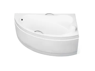Zdjęcie produktu dla Wanna Akrylowa Zestaw 4w1 Asymetryczna 140x90 Prawa Biała + Obudowa Akrylowa, Nowoczesny Premium Syfon i Nogi (stelaż) w komplecie | BADLAND ADA