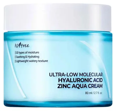 Immagine prodotto di IsNtree Crema viso idratante all'acido ialuronico a bassissimo contenuto di