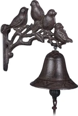 Immagine prodotto di Campanello in ghisa con uccelli