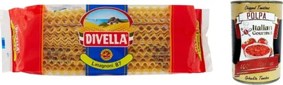 Produktbild von 5x Divella Pasta 100% italienische Lasagnoni 87, nudeln 500g + Italian Gourmet polpa 400g