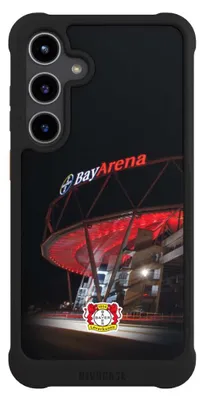 Produktbild von NIVOCASE Hülle für Samsung Galaxy S24+  Stoßfeste Handyhülle NIVOmax Case Schwarz Bayer 04 Leverkusen Offizielles Lizenzprodukt Stadion