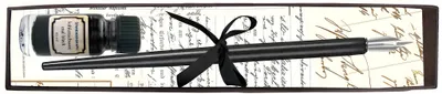 Produktbild von Standardgraph Kalligraphie-Set SIMPLE schwarz, Federhalter + Tinte 10 ml