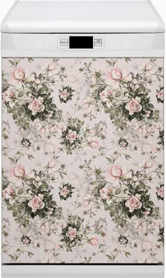 Produktbild von Magnete  Dekorative Magnet Folie für Geschirrspüler 45x80 cm Küche  - Farbenfrohe Blumen