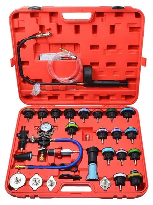 Produktbild von Kühlsystem Werkzeug - Vakuum Kühler Drucktester Set - Unterdruck Befüllgerät - Lecksucher - Kühlmittel Einfüllgerät - Für Auto Reparatur