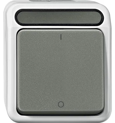 Immagine prodotto di Merten MEG3112-8029 Interruttore di spegnimento, 2 poli, grigio chiaro, AQUASTAR