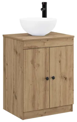 Image de vidaXL Ensemble de meubles de salle de bain en bois imitation chêne artisanal