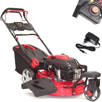 Produktbild von Benzin Rasenmäher 53cm Trike E-Start Rad-Antrieb Akku Elektrostart 3-Rad 55824