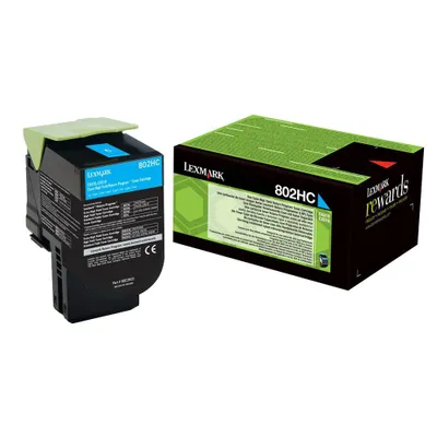 Produktbild von Lexmark 802HC - Hohe Ergiebigkeit - Cyan - original