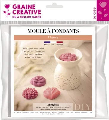 Zdjęcie produktu dla Forma 4 woskowe formy do świec - kwiaty