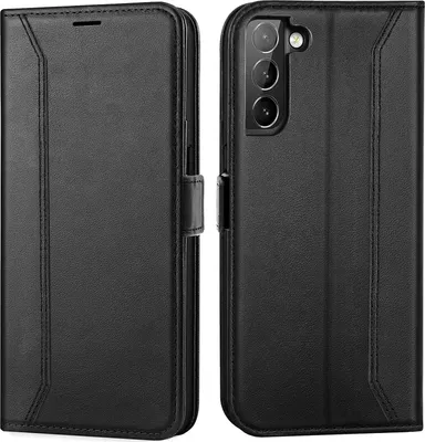 Produktbild von Handyhülle für Samsung Galaxy S22 Hülle Flip Case klappbare Tasche Schutzhülle, Schwarz