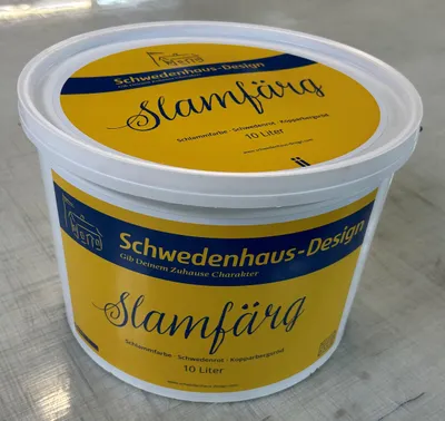 Produktbild von Slamfärg / echte schwedische Schlammfarbe in  Grün Jord / Erdgrün / Earth Green 10 Liter Eimer